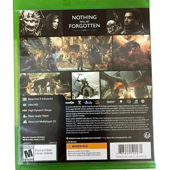 Middle-earth: Shadow of War Xbox One 4K HDR Single & Multiplayer Game - Mature - Picture 3 of 3